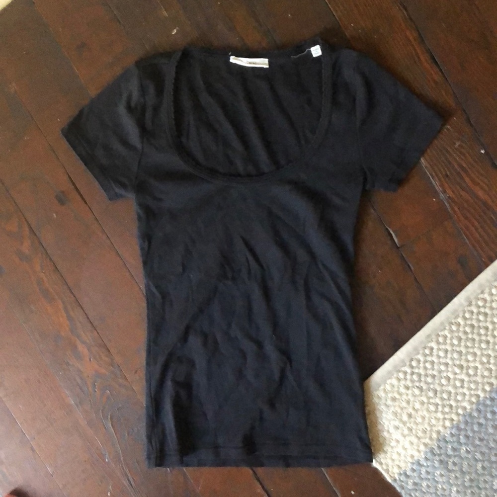 Doen size small black Brigitte tee. 90s style